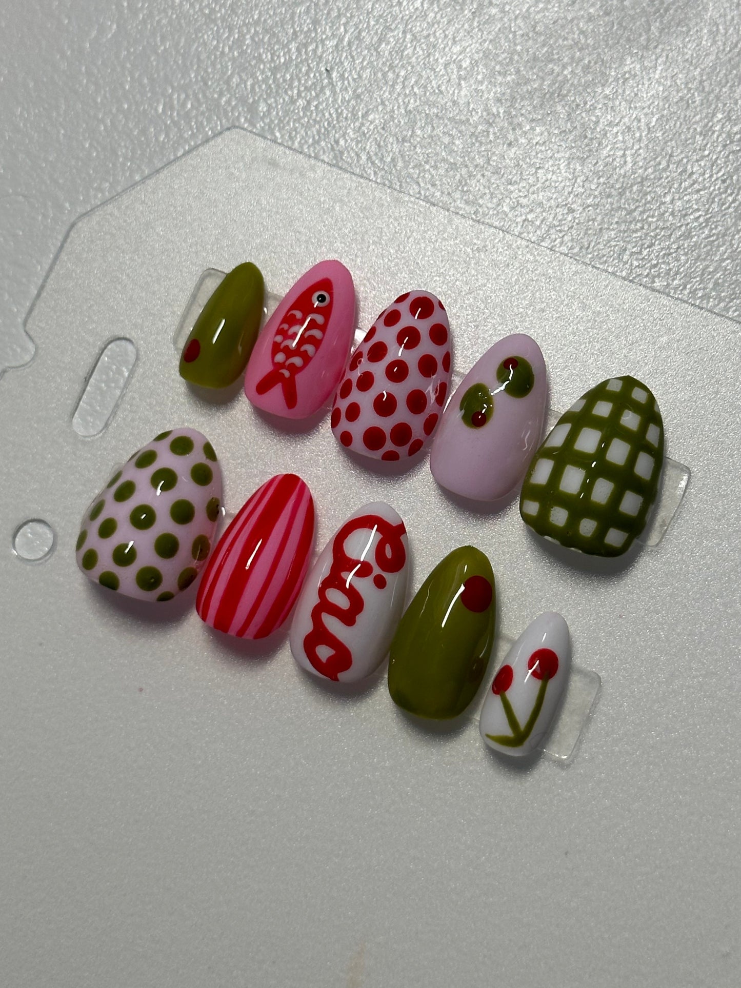 Green and Pink Italian Summer Set